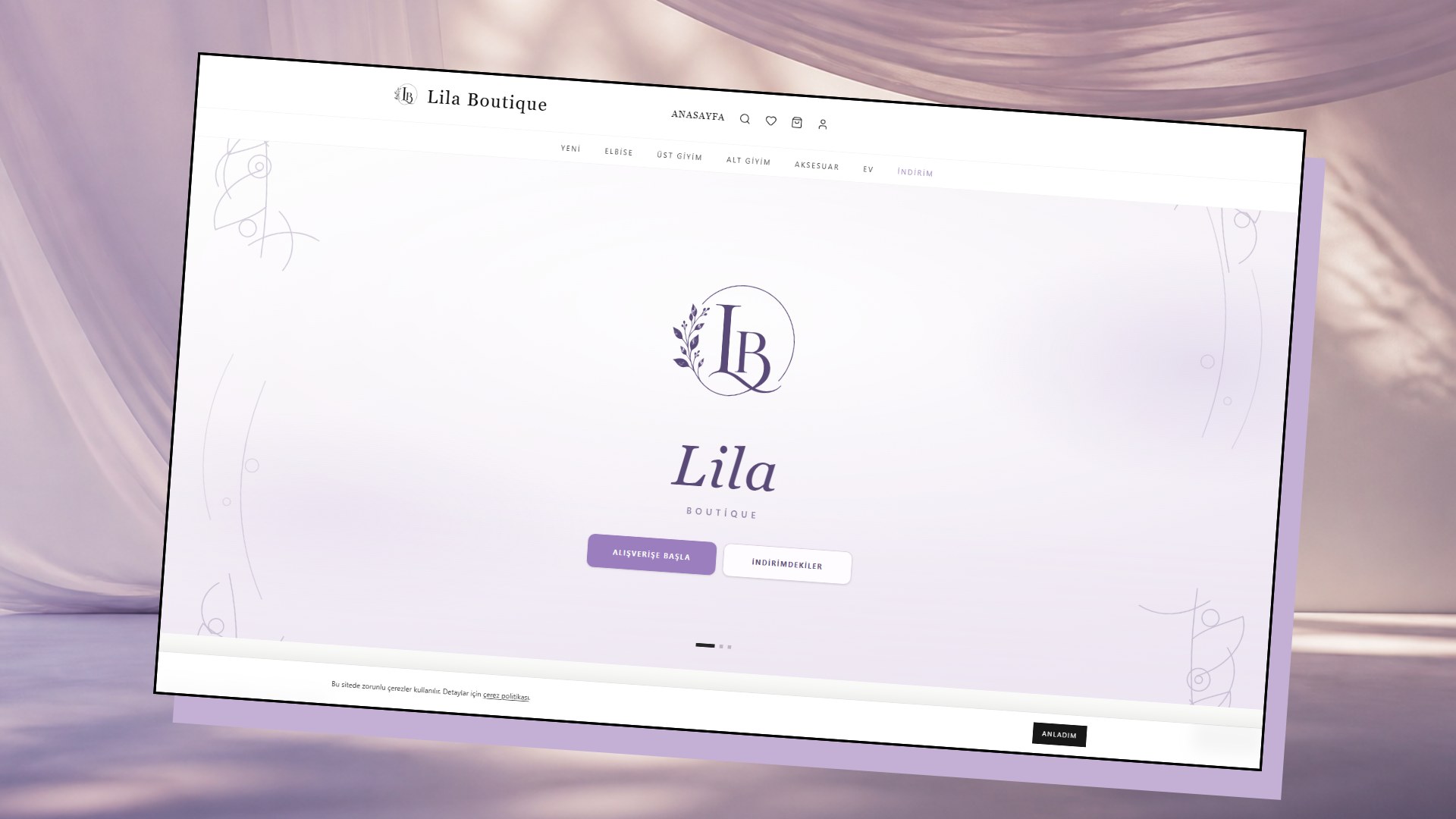 Lila Boutique web sitesi